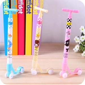Creative Scooter Shape Ballpoint Pen Plastic Toy Stationery Blue Ink Student Office Gift Novelty