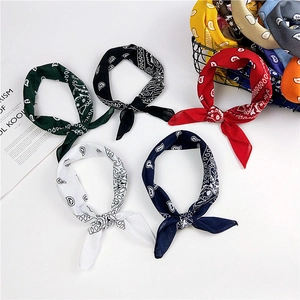 Classic paisley pattern square scarves in multiple colors for versatile fashion styling