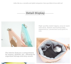 Detailed view of canvas pencil case with high-quality metal zipper and inner layer
