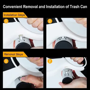 Laisse pour chien rétractable automatique avec distributeur de sacs poubelle intégré