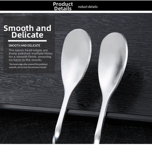 Close-up of polished stainless steel spoon heads showing smooth and rounded edges