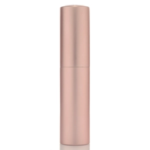 Rose gold 10ml twist-up refillable perfume atomizer with matte metallic finish