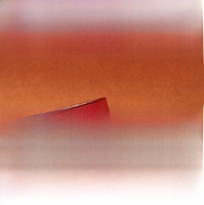 Macro detail of red genuine leather belt showing fine pebble grain and smooth edges