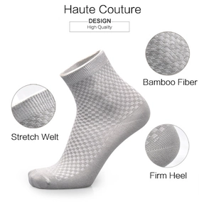 Bamboo fiber breathable low cut ankle socks in light grey with mesh knit texture