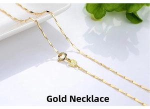 Macro detail of 14K gold plated S925 sterling silver melon seed chain with Italy hallmark