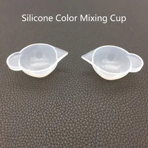 DIY silicone color mixing cups with spout for resin jewelry making and craft casting