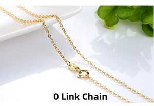 Detail of 14K gold plated S925 sterling silver cable chain with ITALY hallmark stamp
