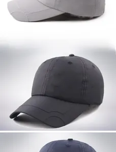 Close-up of SPORT embroidery and stitching on waterproof quick-dry baseball caps