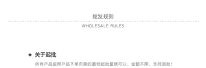 Wholesale rules for Capybara sticky notes showing purchasing and shipping information
