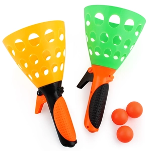 Jeu de balle à lancer et attraper avec 2 raquettes et 3 balles pour sport de plein air
