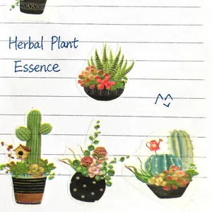 DIY Washi tape set featuring watercolor succulent and cactus stickers for journaling