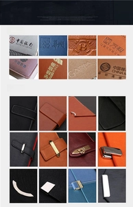 Close-up detail view showing custom logo embossing and metal snaps on money saving binder