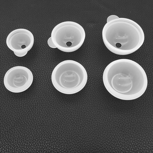 Detailed set of six translucent silicone replacement diaphragms in three various sizes