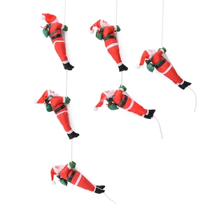 40cm Santa Claus climbing rope decoration for festive indoor Christmas home ornament