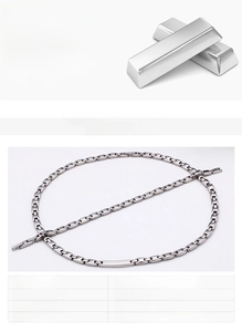 Détail macro du bracelet en acier inoxydable 316L avec hématite magnétique intégrée