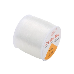 0.5mm clear elastic crystal cord for DIY jewelry making with 100M spool of stretch thread