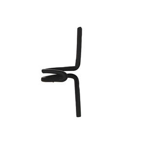 Minimalist matte black U-shaped double-layered ear cuff and clip jewelry accessory