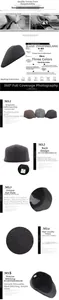Detail of cotton plaid beret cap showing high-quality fabric texture and elastic band adjustment