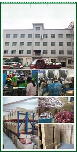 Authentic Christmas wine bottle cover production line and industrial warehouse facility