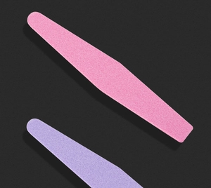 Pink and purple high-elasticity foam nail files for professional manicure shaping