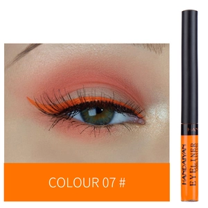 HANDAIYAN waterproof liquid eyeliner pen, long lasting orange eye makeup cosmetic tool.