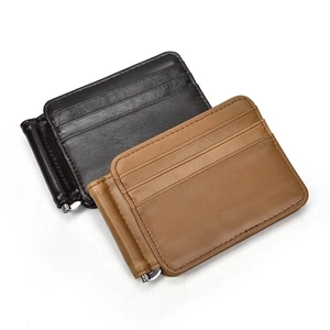 Macro shot of vintage crazy horse leather textures and fine stitching on the wallets