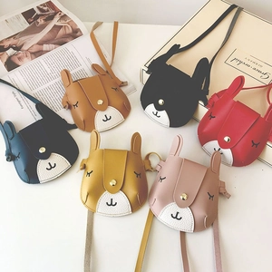 Kids Cartoon Animal Crossbody Bag Cute Rabbit PU Leather Shoulder Messenger Pouch For Toddler Girls Gift
