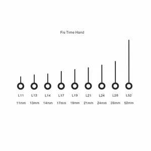 Agujas De Reloj De Cuarzo De Aluminio Reemplazo Silencioso Manecillas De Temporizador De Metal Para Reparación De Reloj De Pared