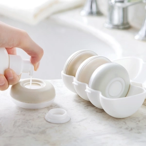 Portable Travel Lotion Dispensing Bottles PP Plastic Leakproof Press Type Shampoo Container Case For Outdoor Trip