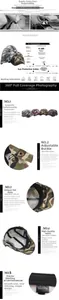Detail of washed cotton camouflage cap showing adjustable metal buckle and stitching