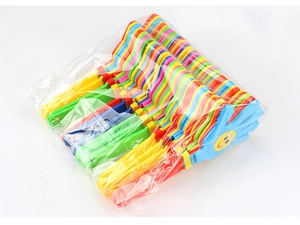 Pacco di mani battenti colorate in plastica con faccine per feste ed eventi speciali
