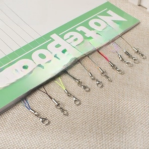Assorted colorful lobster clasp lanyards for DIY keychains and phone charms