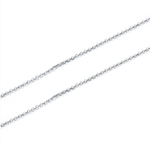 Professional silver 304 stainless steel O-chain necklace with polished round links