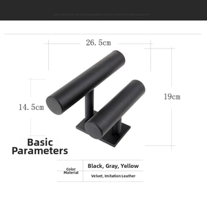 Detailed dimensions of the 2-tier jewelry stand showing heights of 14.5cm and 19cm