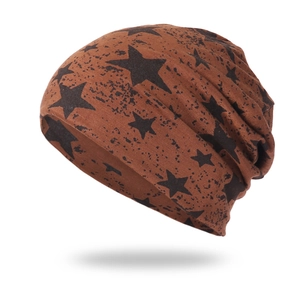 Bonnet Slouchy À Motif Étoiles Casquette En Tricot Acrylique Fine Pour Hommes Femmes Décontracté Sport Extérieur Hip Hop