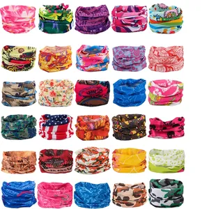 Seamless Magic Bandana Multifunctional Neck Gaiter Polyester Microfiber Headband Breathable Windproof Outdoor Sports Scarf