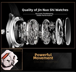 Macro detail of Japan MIYOTA 2115 quartz movement with Sony battery for men's watches