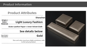 Lid and base jewelry gift box set with gold brushed texture and plush velvet interior