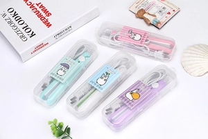 Mini lisseurs portables aux couleurs pastel avec boîtes de rangement et prises type A