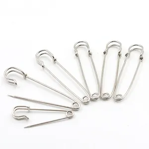 Vintage Metal Large Safety Pins Scarf Shawl Buckle Pins DIY Jewelry Findings Heavy Duty Blanket Pins For Clothes Accessories