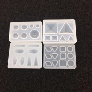 Molde De Resina De Silicona Geométrica Para Fabricación De Joyas Bricolaje Fundición De Colgantes Formas De Pirámide Triángulo