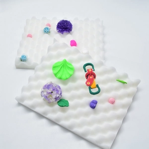 Cake Fondant Shaping Foam Pad Sugar Flower Drying Mat Wave Sponge Baking Decorating Tools Professional Kitchen DIY Accessory