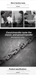 Detailed close-up of gray tungsten steel men's bracelet with industrial link structure