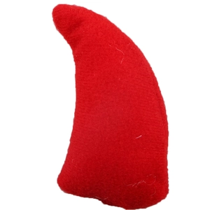 DIY Christmas cute red plush reindeer ears hair clip accessory in soft felt fabric
