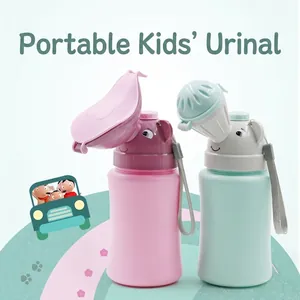 Portable Children Urinal Travel Potty For Boys And Girls Leakproof Cartoon Plastic Emergency Toilet For Car Outdoor