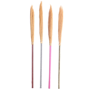 Halloween Witch Broom Wizard Magic Broomstick Cosplay Party Masquerade Decoration Glitter Plastic Natural Fiber