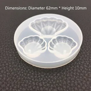 Moule en silicone de 62mm pour créer des bijoux en résine en forme de coquillages