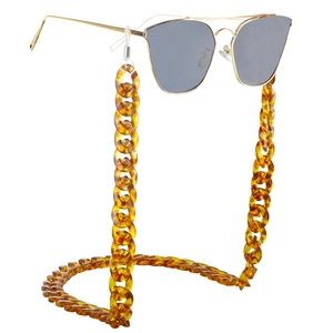 Chaîne De Lunettes Acrylique Résine Écaille Imprimé Léopard Anti Perte Cordon Lunettes Mode Vintage Femmes
