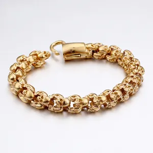 Skull Chain Necklace And Bracelet 316L Stainless Steel Gothic Punk Hip Hop Retro Jewelry For Men