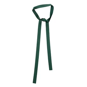 160 cm dunkelgrüner Satin-Schals für Damen, eleganter schmaler Seidenstreifen für die Tasche